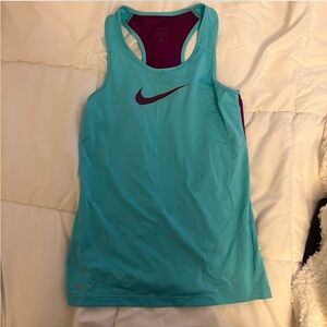 Purple and blue razorback tank top. Nike; size medium